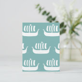 Viking-schepen briefkaart (Staand voorkant)