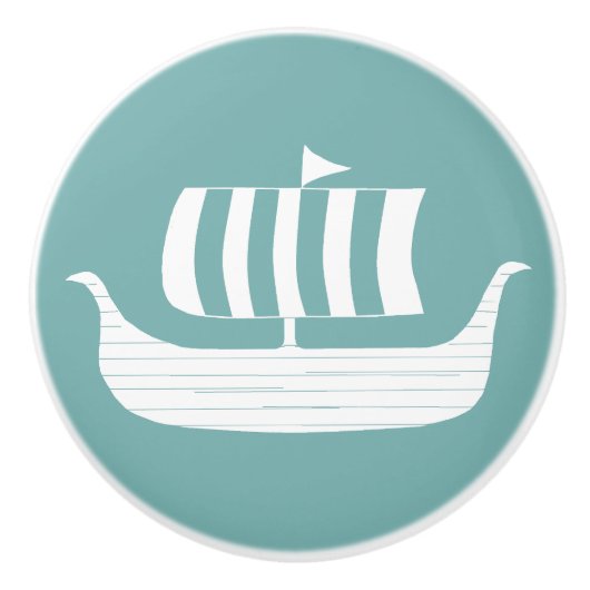 Viking schepen knop / lade pull (Voorkant)