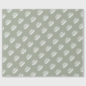 Viking schepen met aangepaste achtergrondkleur cadeaupapier (Vlak)