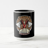 Viking Schild - Cartoon Logo Mok (Midden)