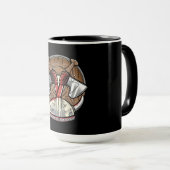 Viking Schild - Cartoon Logo Mok (Voorkant rechts)
