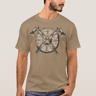 Viking-schild en -assen t-shirt