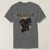 Viking-schild met wolvenbont t-shirt (Design voorkant)