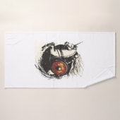 Viking Schildmaagd Eenhoorn (1) Badhanddoek (Badhanddoek)