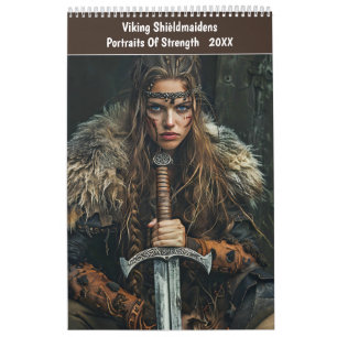 Viking Schildmaagden – Portretten Van Kracht Kalender