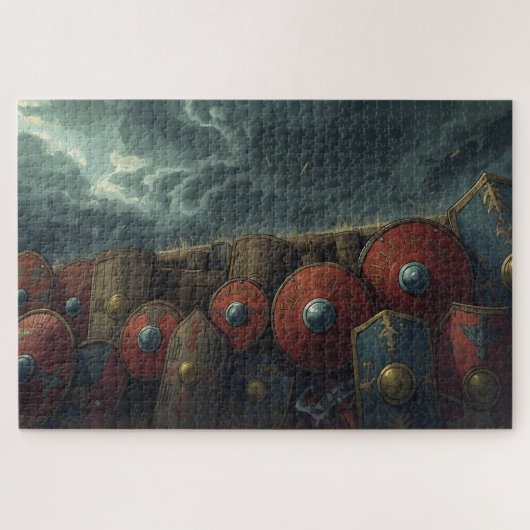 Viking Schildmuur Legpuzzel (Horizontaal)