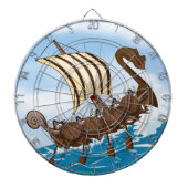 Viking-schip Dartbord (Voorkant)