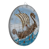 Viking-schip Dartbord (Voorkant Links)
