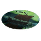 Viking-schip en Noorderlicht Snijplank (Hoek)