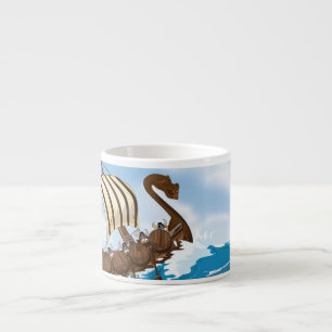 Viking schip espresso kop