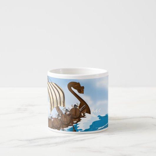 Viking schip espresso kop (Voorkant)