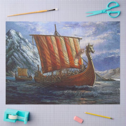 Viking Schip Gift Tissue Paper Tissuepapier (Craft)