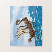 Viking schip legpuzzel (Verticaal)