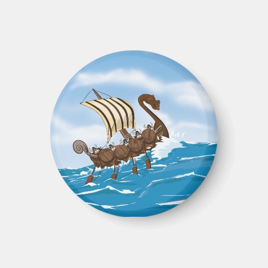 Viking-schip Magneet (Voorkant)