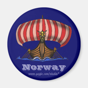 Viking schip Noorwegen coole magnet