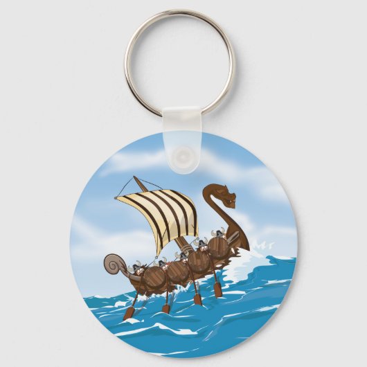Viking schip sleutelhanger (Voorkant)