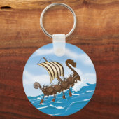 Viking schip sleutelhanger (Voorkant)