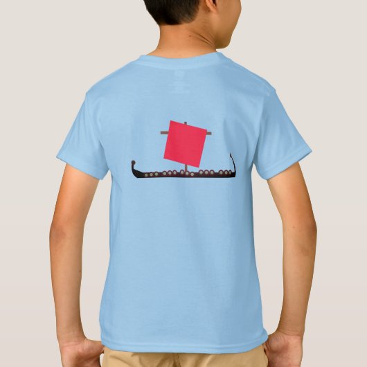 Viking-schip T-shirt (Achterkant)