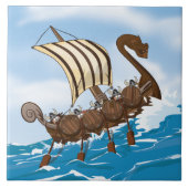 Viking schip tegeltje (Voorkant)