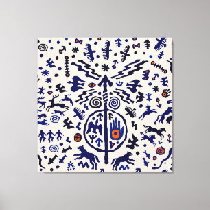 Viking Shaman Ritual Talisman Canvas Afdruk