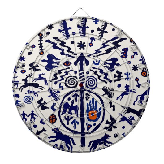 Viking Shaman Ritual Talisman Dartbord (Voorkant)