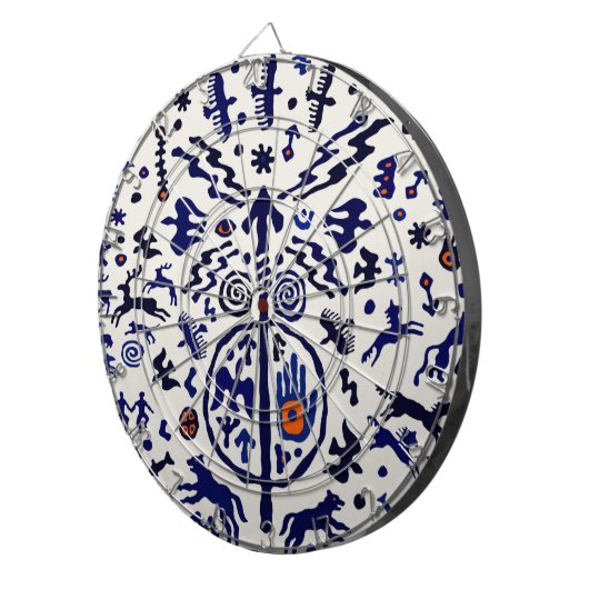 Viking Shaman Ritual Talisman Dartbord (Voorkant Rechts)