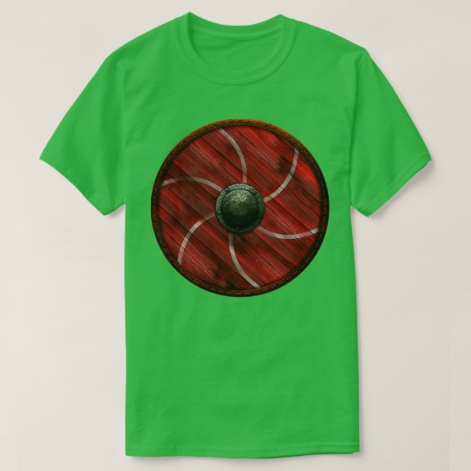 Viking Shield 6-paneel T-shirt (Design voorkant)