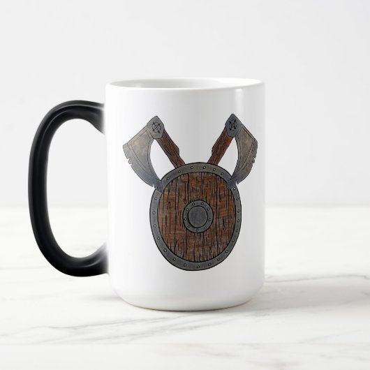 Viking Shield & Axes Morphing-Mok Magische Mok (Links)