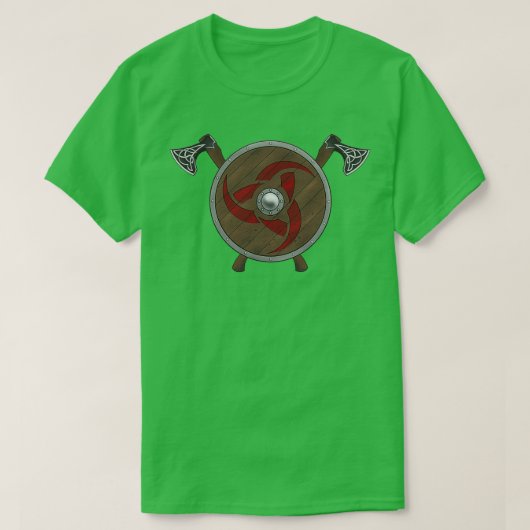 Viking Shield Axes red 1 T-shirt (Design voorkant)