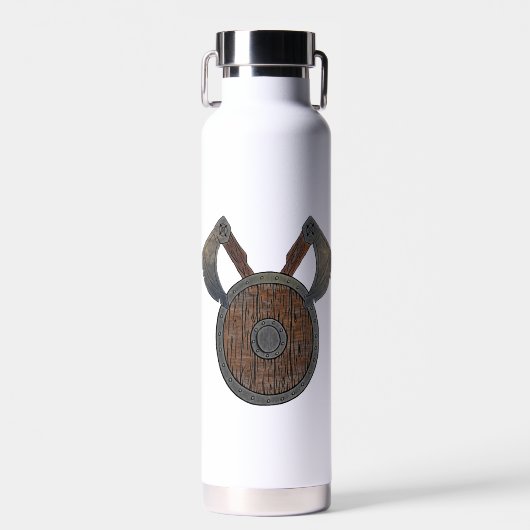 Viking Shield & Axes Thor Copper Insulated Bottle Waterfles (Voorkant)
