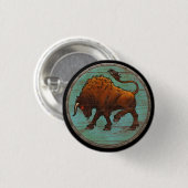 Viking Shield Button - Auroch (Voorkant /achterkant)