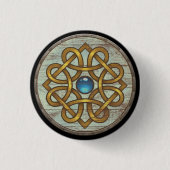 Viking Shield Button - Brooch (Voorkant)