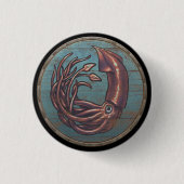 Viking Shield Button - Kraken (Voorkant)