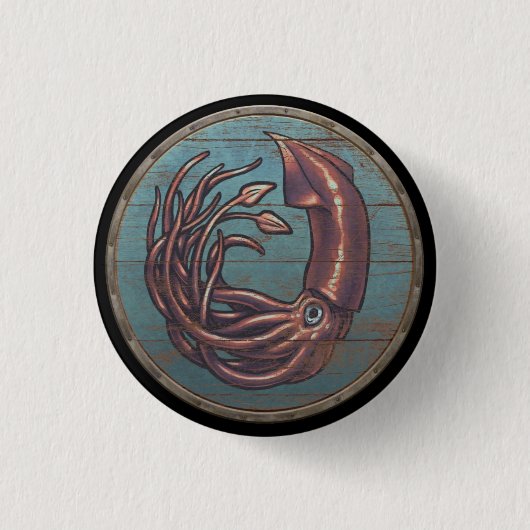 Viking Shield Button - Kraken (Voorkant)