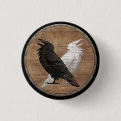 Viking Shield Button - Odin's Ravens (Voorkant)