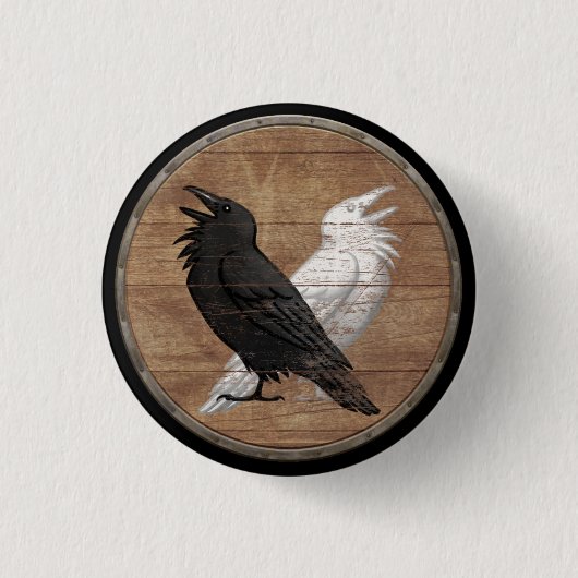 Viking Shield Button - Odin's Ravens (Voorkant)