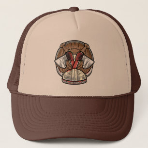 Viking Shield Cartoon Logo Trucker Pet