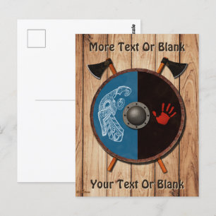 Viking Shield en bijlen Briefkaart