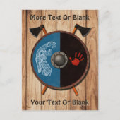 Viking Shield en bijlen Briefkaart (Voorkant)