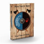 Viking Shield en bijlen Fotoblokken (Links)