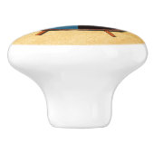 Viking Shield en bijlen Keramische Knop (Zijkant)