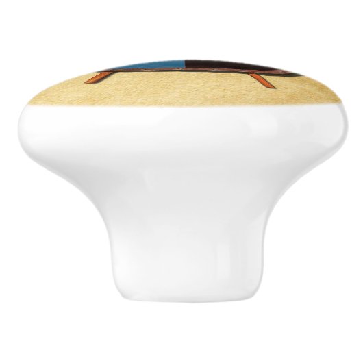 Viking Shield en bijlen Keramische Knop (Zijkant)