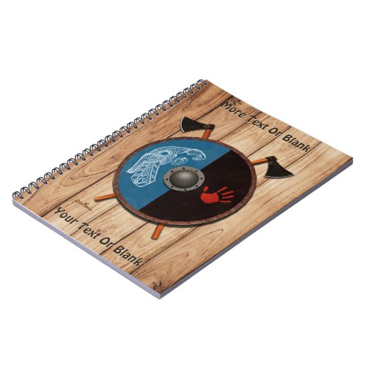 Viking Shield en bijlen Notitieboek (Linkerzijde)