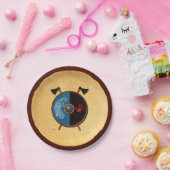 Viking Shield en bijlen Papieren Bordje (Feest)