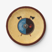 Viking Shield en bijlen Papieren Bordje (Voorkant)