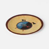 Viking Shield en bijlen Papieren Bordje (Gekanteld)