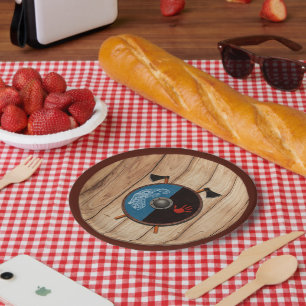 Viking Shield en bijlen Papieren Bordje