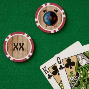 Viking Shield en bijlen Poker Chips