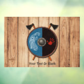 Viking Shield en bijlen Raamsticker (Vel 3)