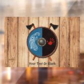 Viking Shield en bijlen Raamsticker (Vel 2)